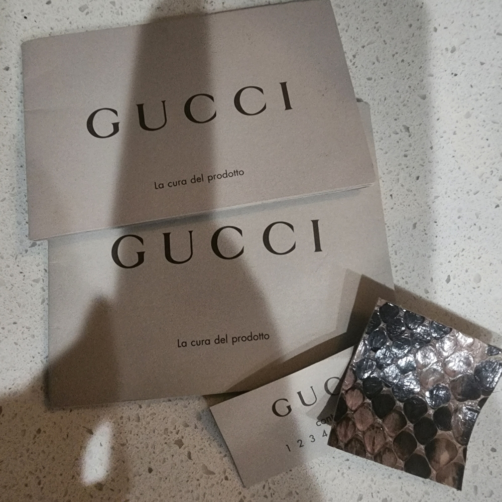 gucci python medium bamboo shopper - Picture 11 of 11